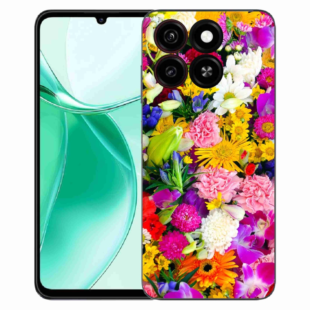 Gélový kryt mmCase na ZTE Blade A35 - kvety 12