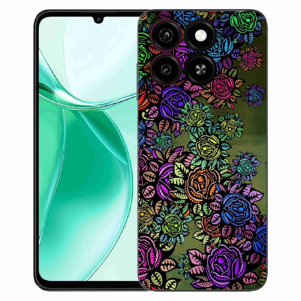 Gélový kryt mmCase na ZTE Blade A35 - kvety 6