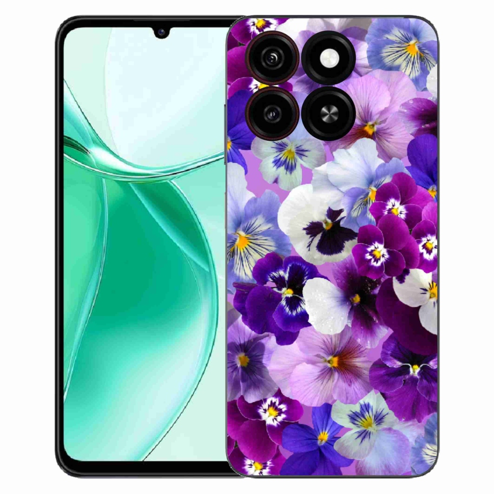 Gélový kryt mmCase na ZTE Blade A35 - kvety 9