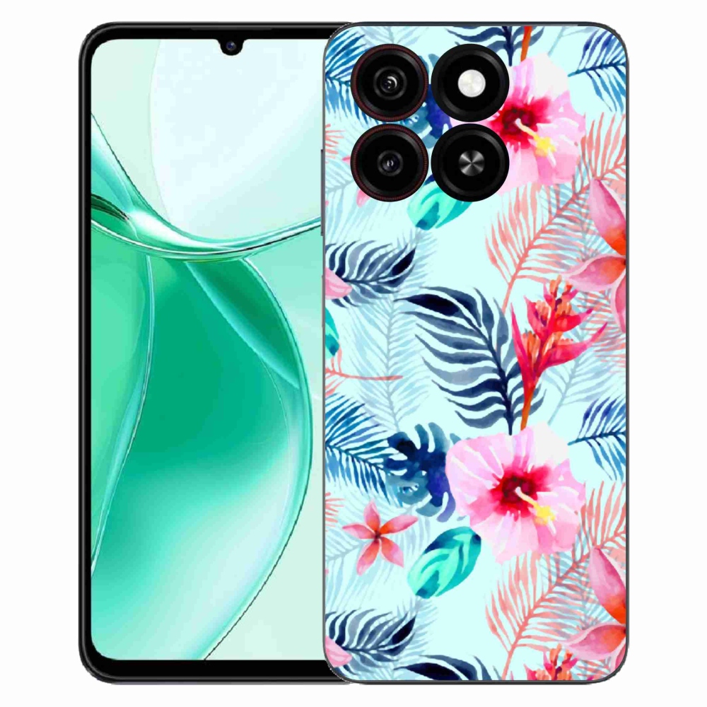 Gélový kryt mmCase na ZTE Blade A35 - kvety
