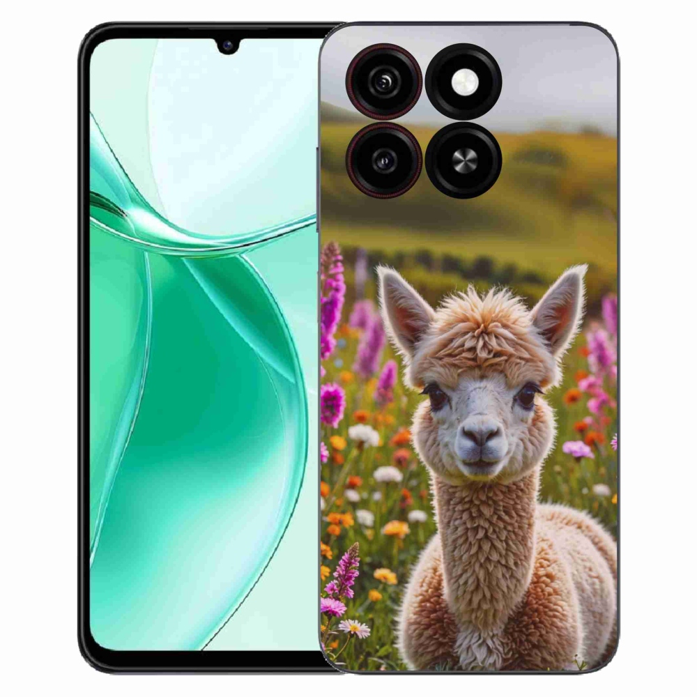 Gélový kryt mmCase na ZTE Blade A35 - lama na lúke