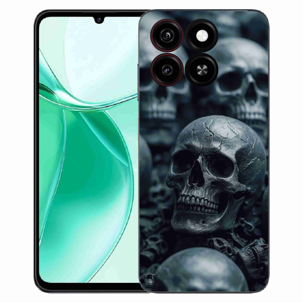 Gélový kryt mmCase na ZTE Blade A35 - lebka 2