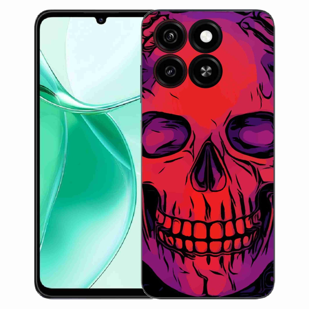 Gélový kryt mmCase na ZTE Blade A35 - lebka