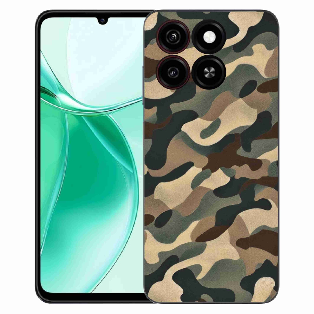 Gélový kryt mmCase na ZTE Blade A35 - maskáčový vzor 11