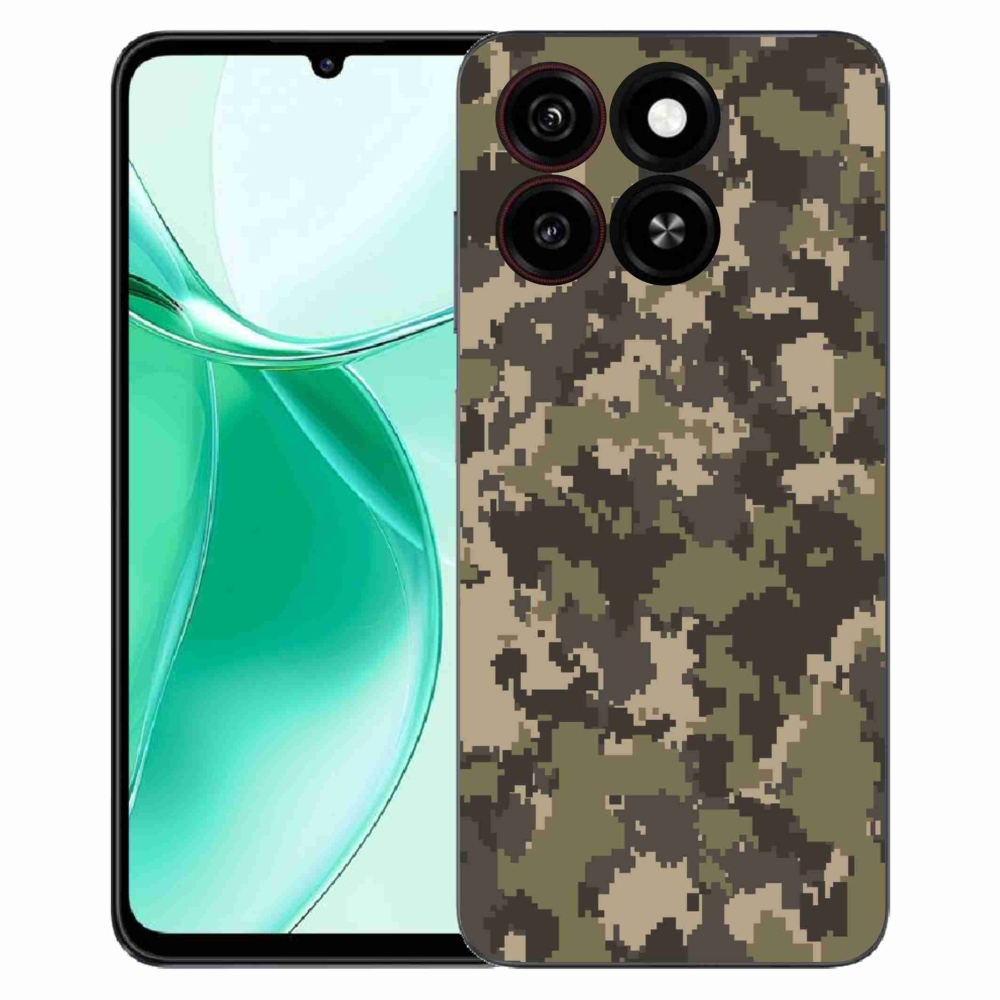 Gélový kryt mmCase na ZTE Blade A35 - maskáčový vzor 12