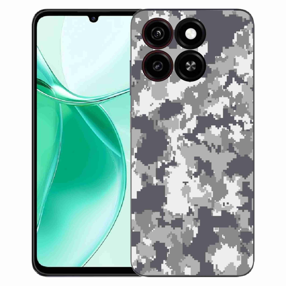 Gélový kryt mmCase na ZTE Blade A35 - maskáčový vzor 2