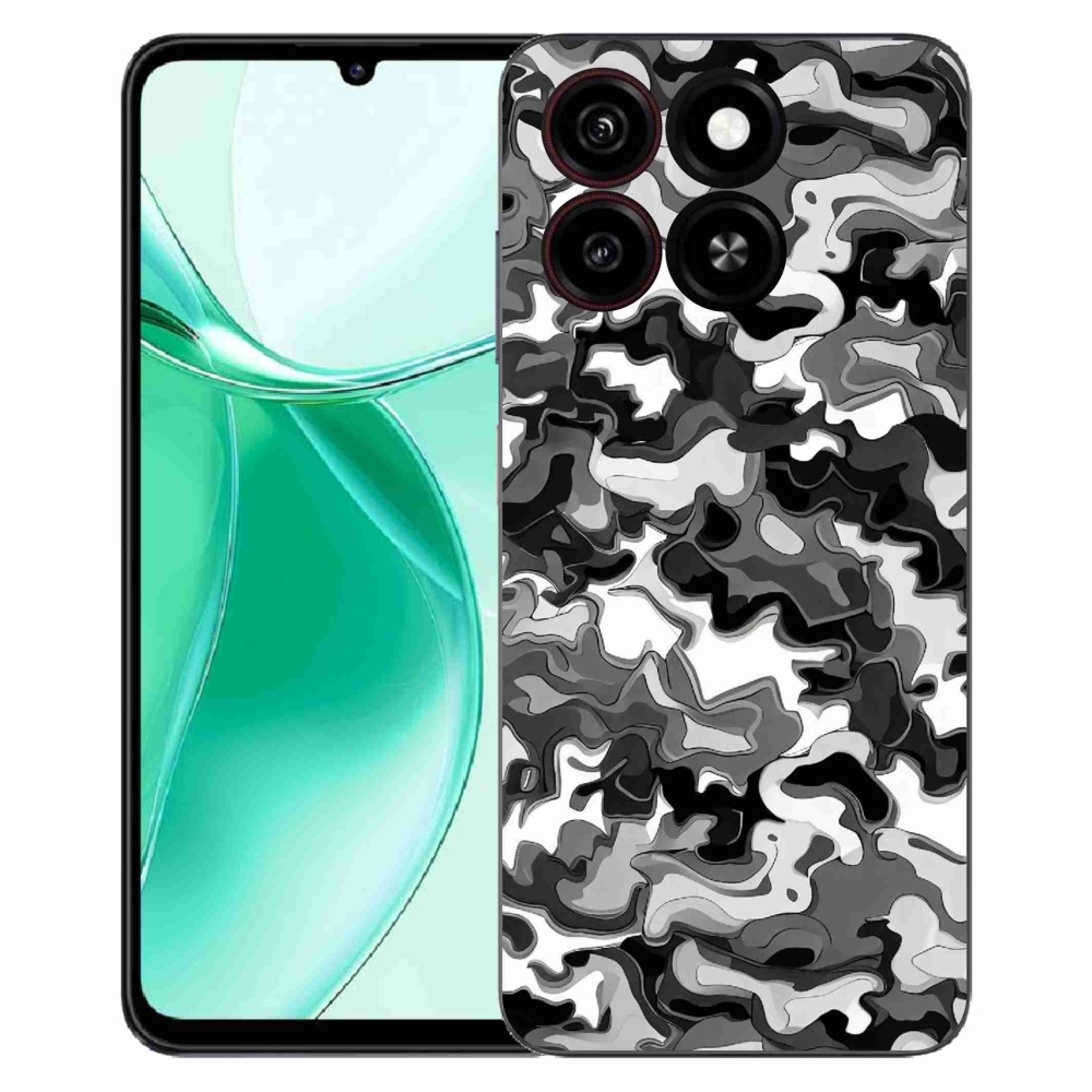 Gélový kryt mmCase na ZTE Blade A35 - maskáčový vzor 3