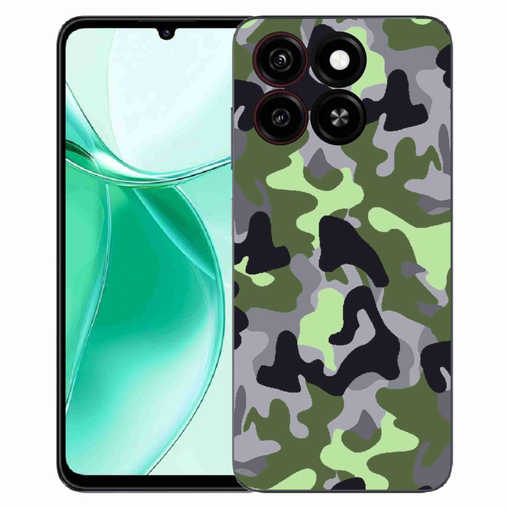 Gélový kryt mmCase na ZTE Blade A35 - maskáčový vzor 7