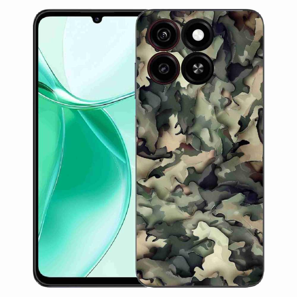Gélový kryt mmCase na ZTE Blade A35 - maskáčový vzor 9