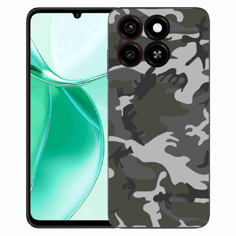 Gélový kryt mmCase na ZTE Blade A35 - maskáčový vzor