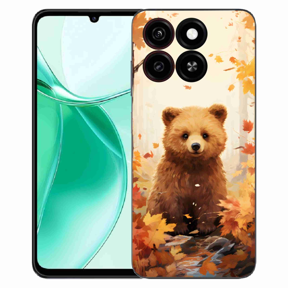 Gélový kryt mmCase na ZTE Blade A35 - medveď v lese