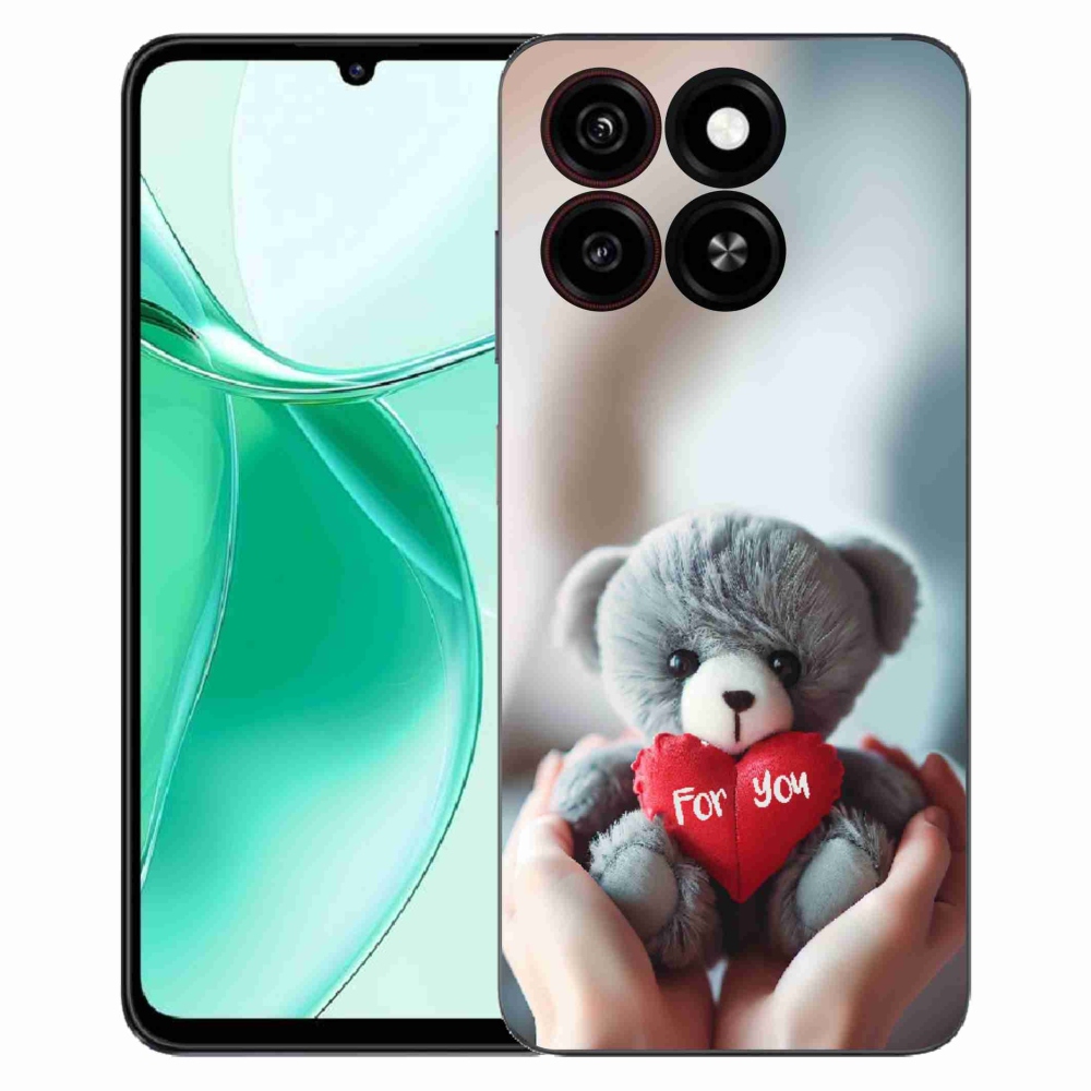 Gélový kryt mmCase na ZTE Blade A35 - medvedík pre zamilovaných