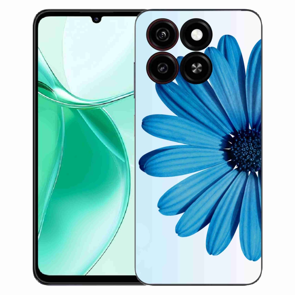 Gélový kryt mmCase na ZTE Blade A35 - modrá margaréta
