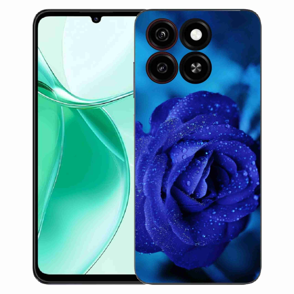 Gélový kryt mmCase na ZTE Blade A35 - modrá ruža