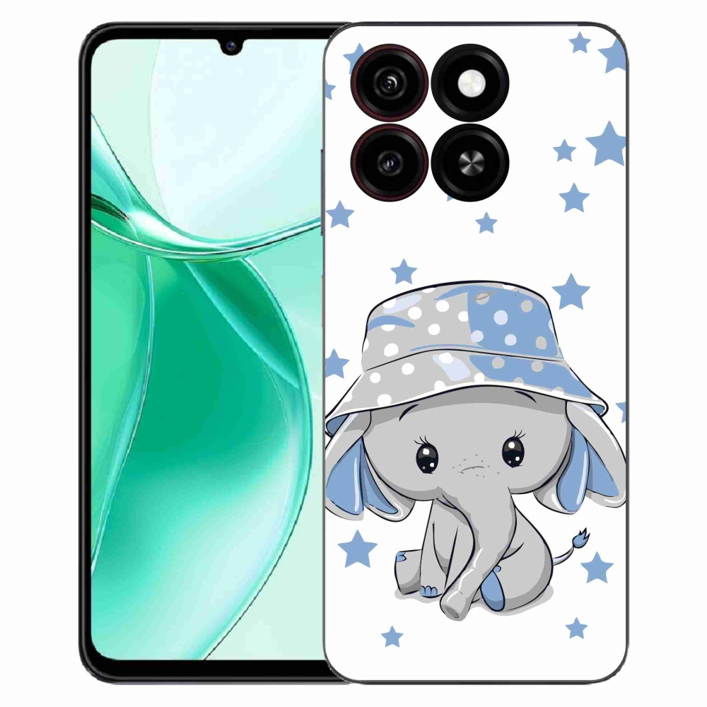 Gélový kryt mmCase na ZTE Blade A35 - modrý slon