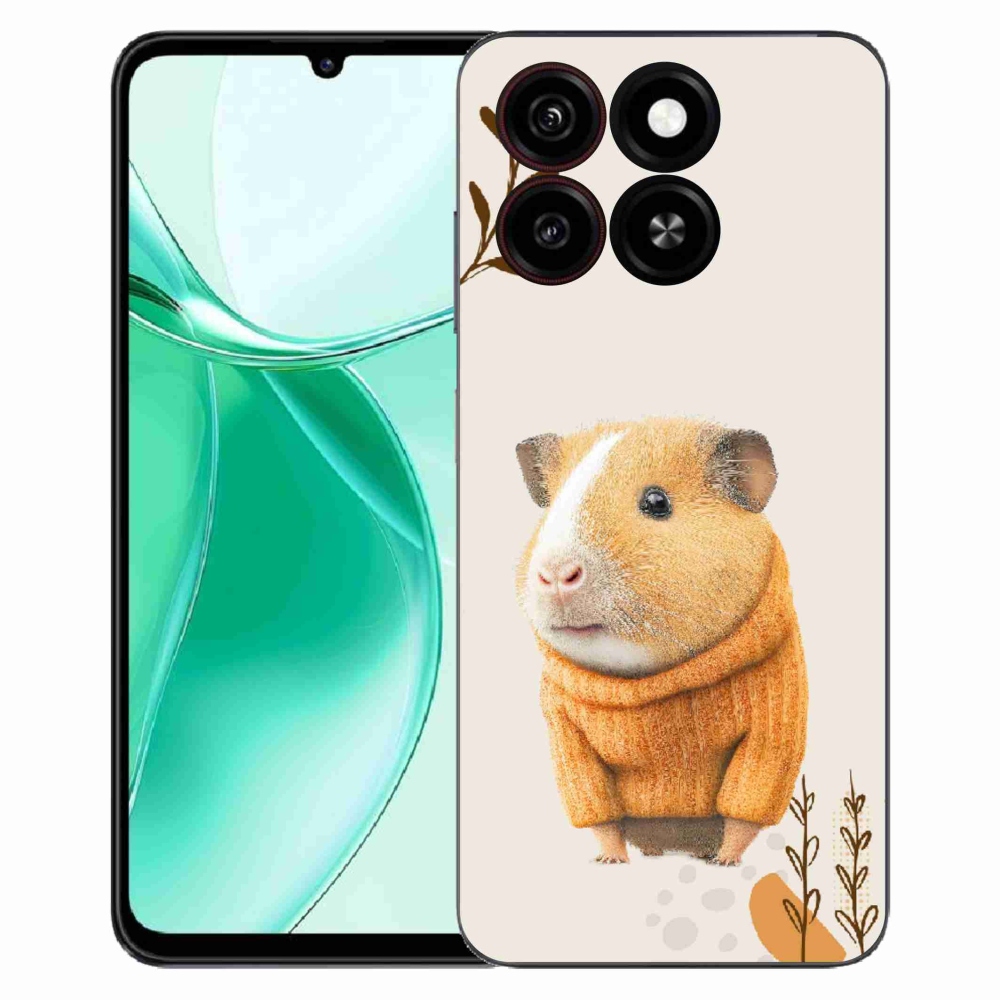Gélový kryt mmCase na ZTE Blade A35 - morča vo svetri