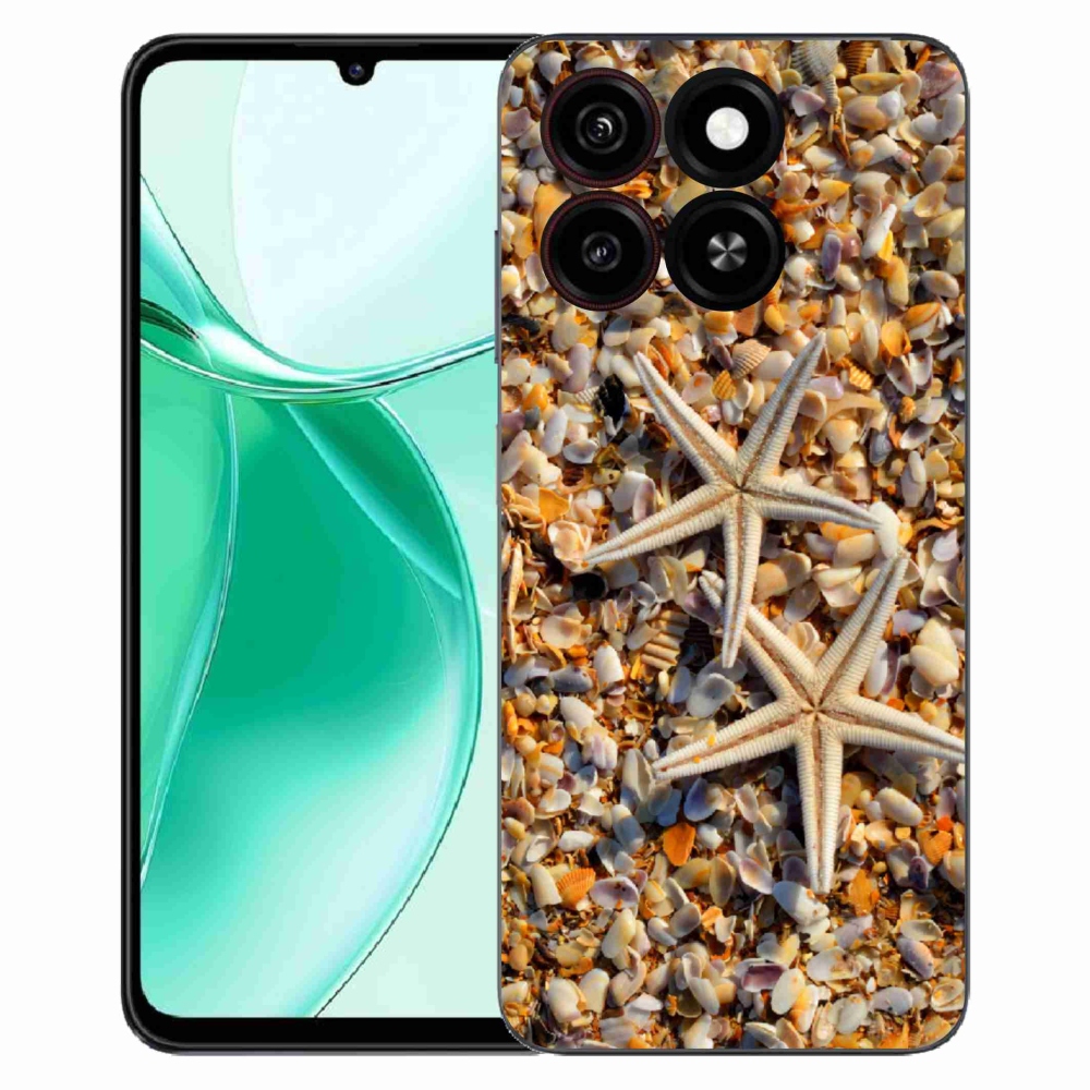 Gélový kryt mmCase na ZTE Blade A35 - morské hviezdice