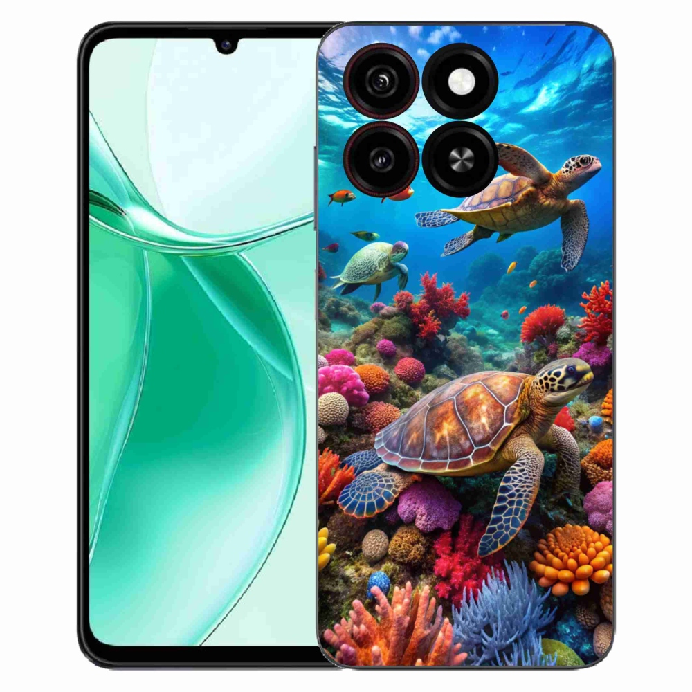 Gélový kryt mmCase na ZTE Blade A35 - morský svet 2