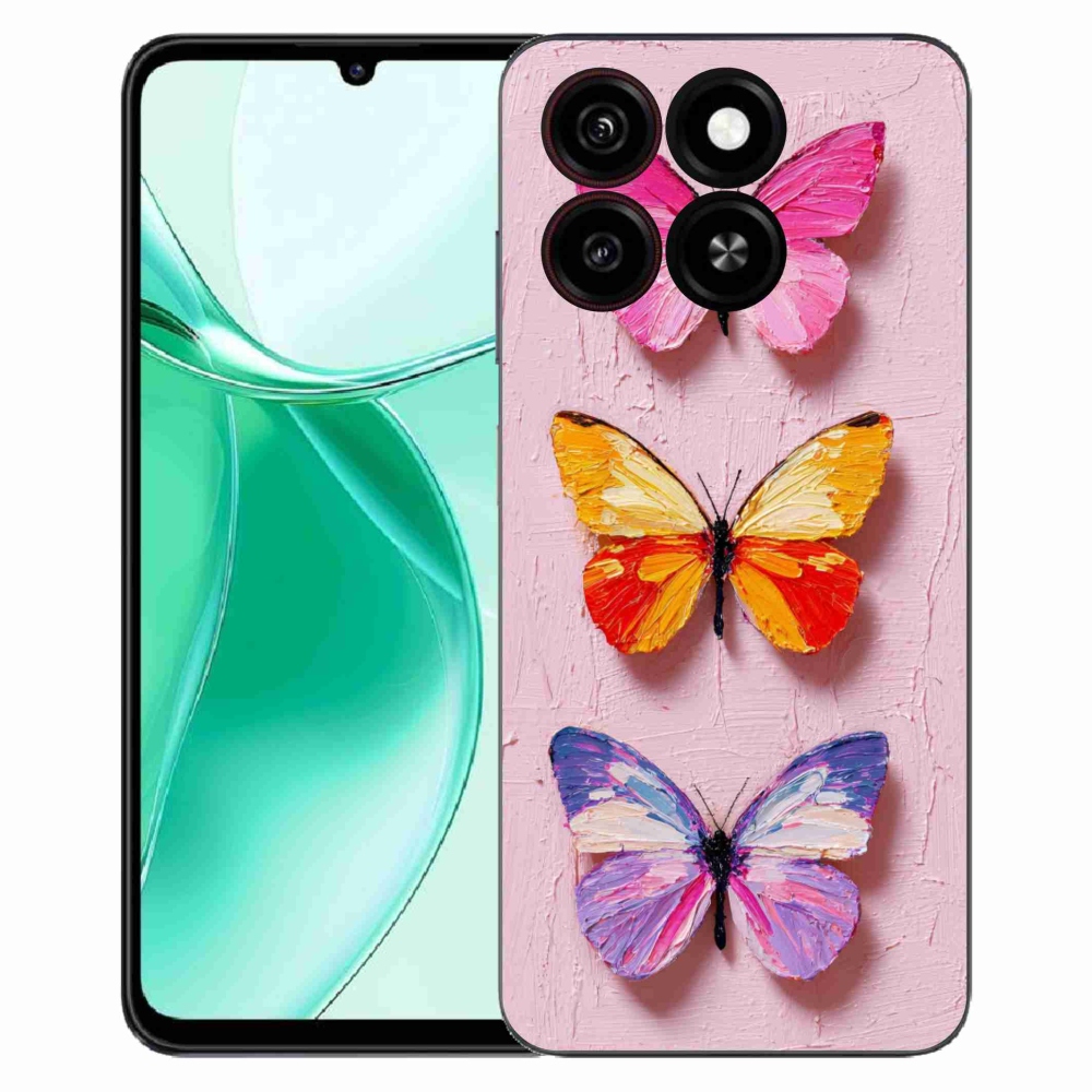 Gélový kryt mmCase na ZTE Blade A35 - motýlia trojica