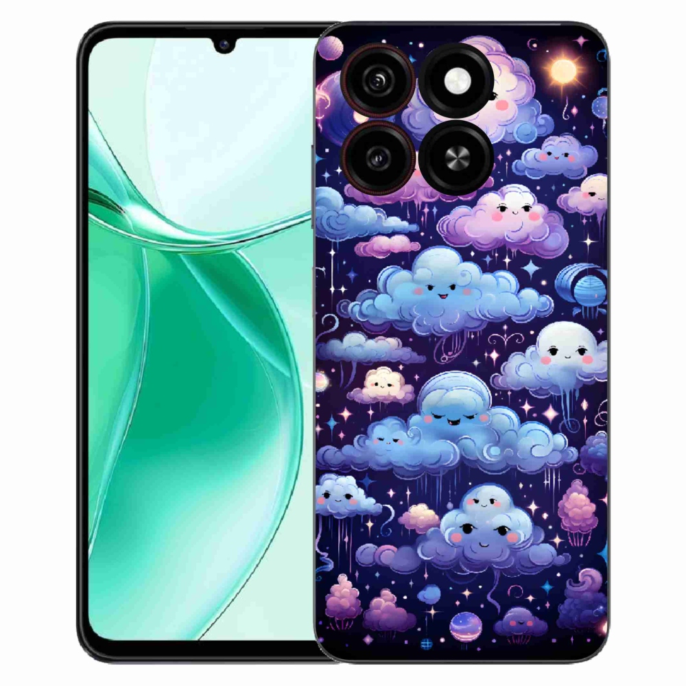 Gélový kryt mmCase na ZTE Blade A35 - mráčiky