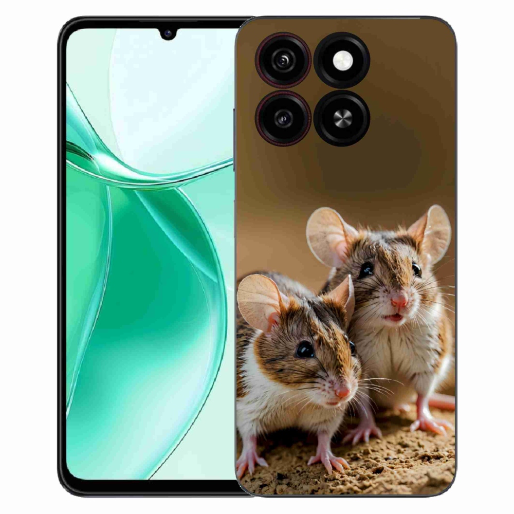 Gélový kryt mmCase na ZTE Blade A35 - myší duo