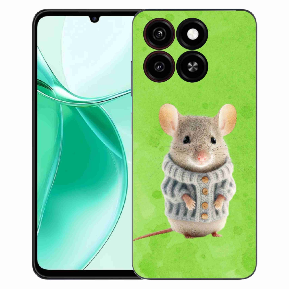 Gélový kryt mmCase na ZTE Blade A35 - myška vo svetri