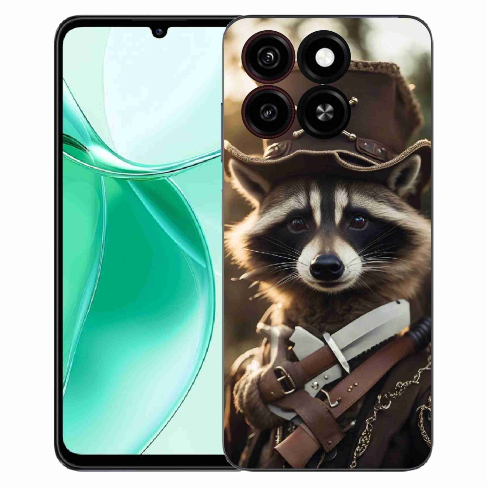 Gélový kryt mmCase na ZTE Blade A35 - mýval v uniforme