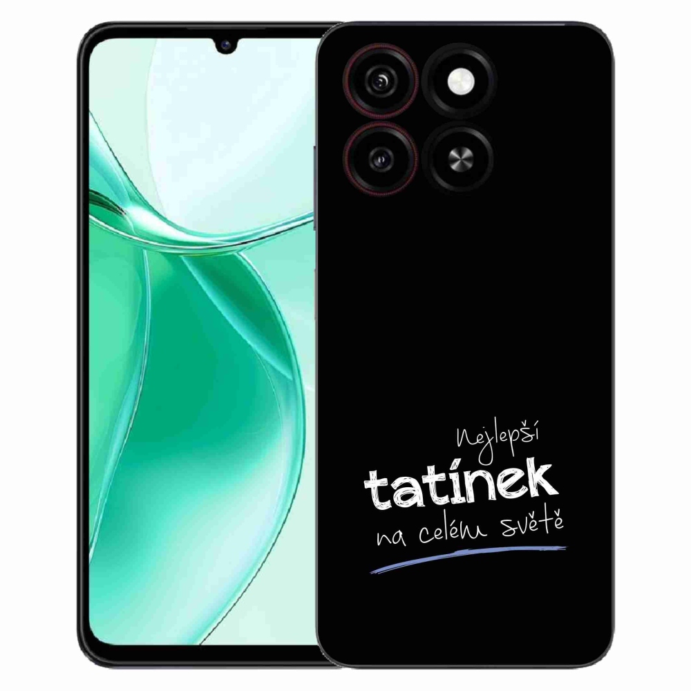 Gélový kryt mmCase na ZTE Blade A35 - najlepší otecko 4 čierne pozadie