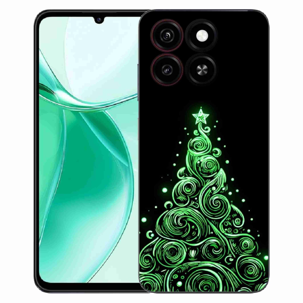 Gélový kryt mmCase na ZTE Blade A35 - neónový vianočný stromček 3