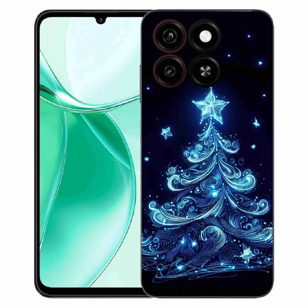 Gélový kryt mmCase na ZTE Blade A35 - neónový vianočný stromček 4