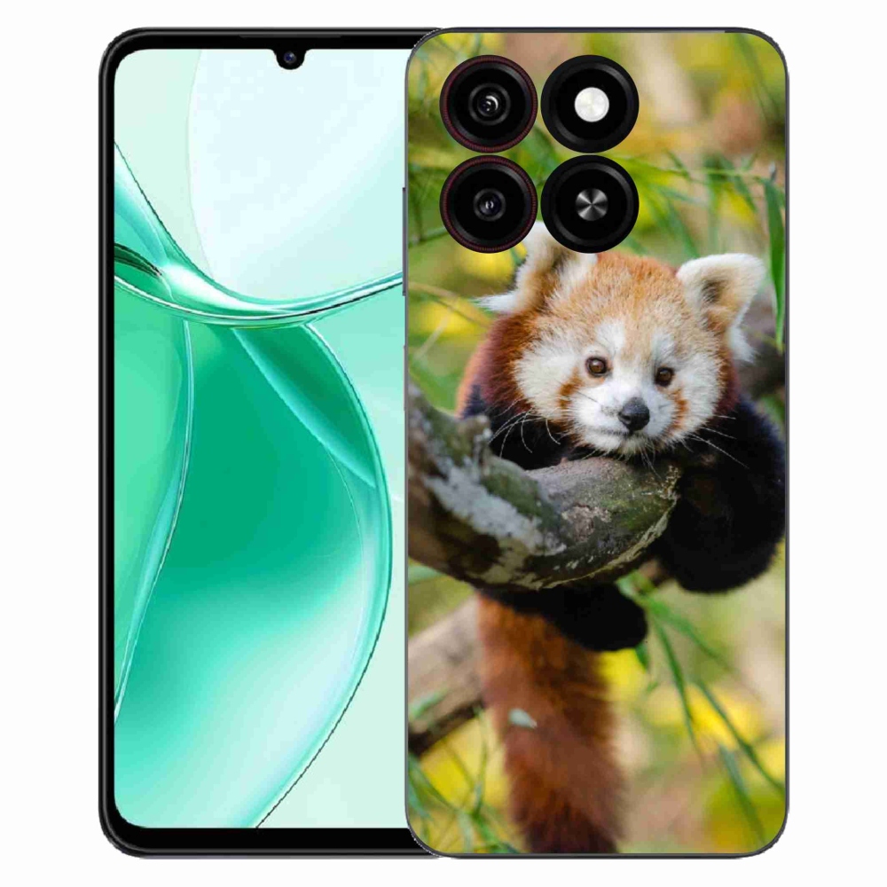Gélový kryt mmCase na ZTE Blade A35 - panda červená