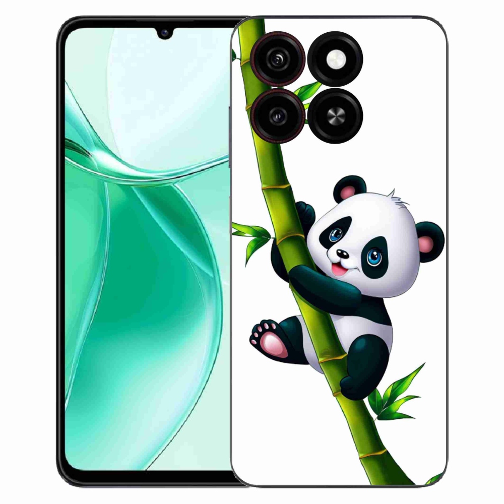 Gélový kryt mmCase na ZTE Blade A35 - panda na bambuse