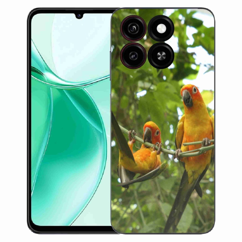 Gélový kryt mmCase na ZTE Blade A35 - papagáje aratingy