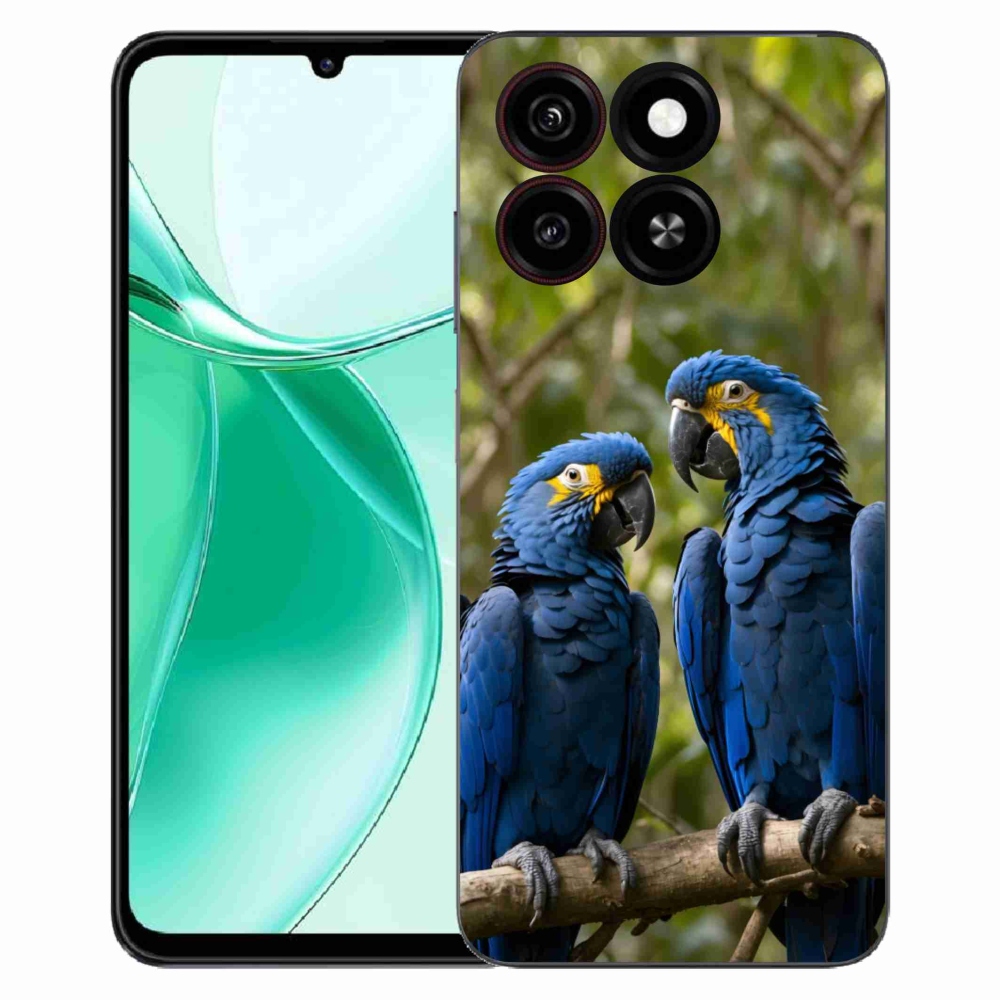 Gélový kryt mmCase na ZTE Blade A35 - papagájové duo