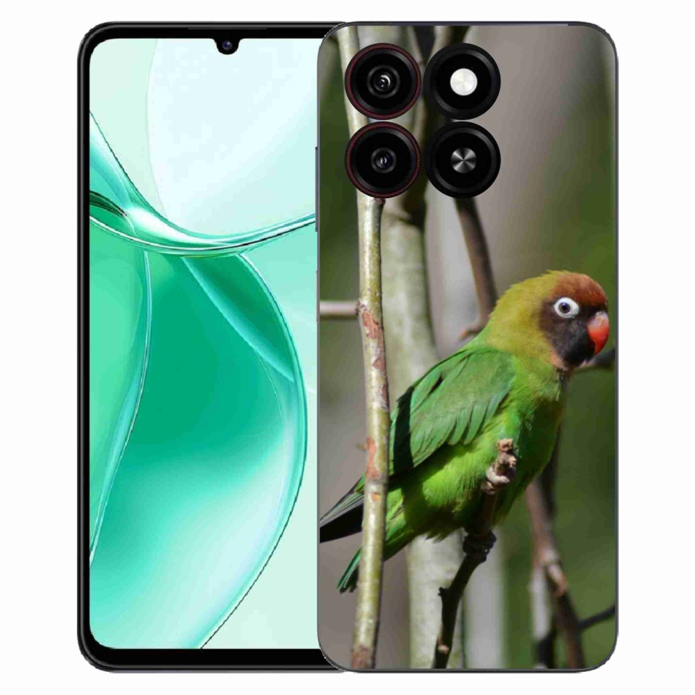 Gélový kryt mmCase na ZTE Blade A35 - papagáj agapornis