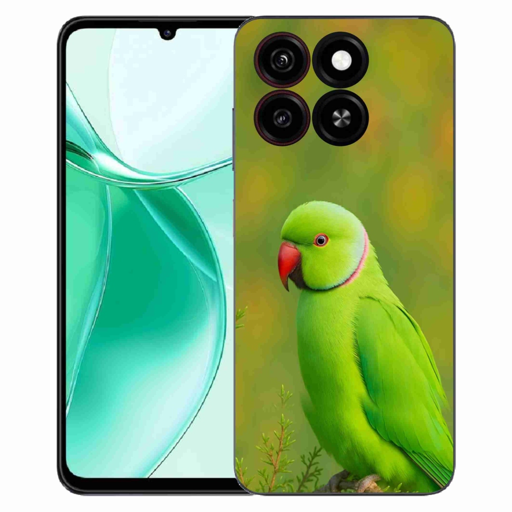 Gélový kryt mmCase na ZTE Blade A35 - papagáj Alexandr 2