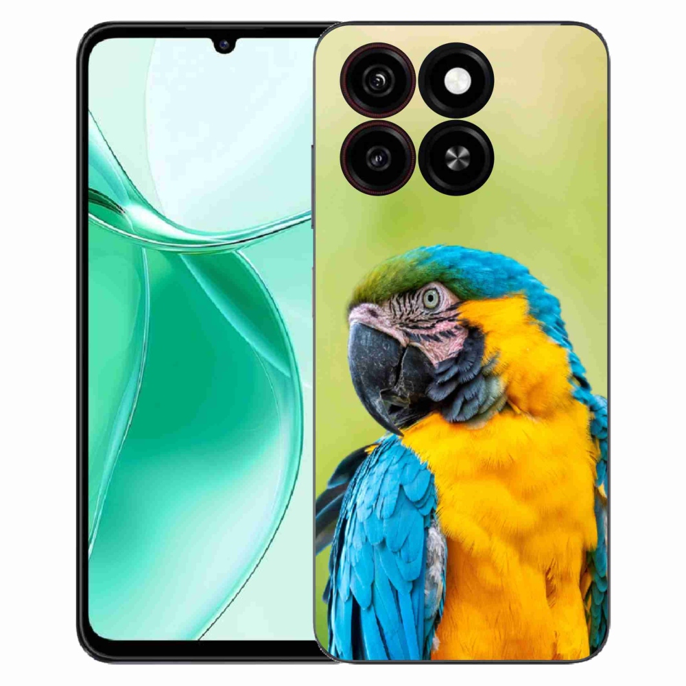 Gélový kryt mmCase na ZTE Blade A35 - papagáj ara 2