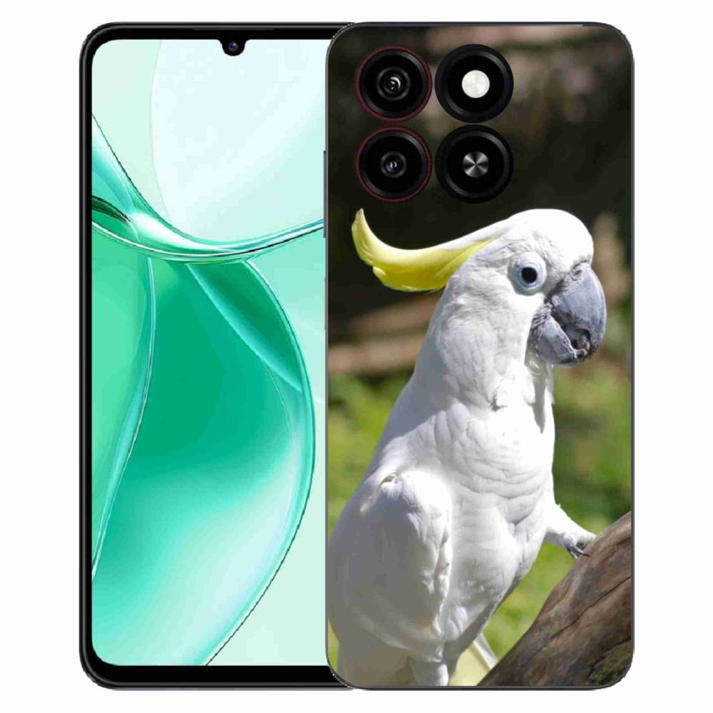 Gélový kryt mmCase na ZTE Blade A35 - papagáj kakadu 2