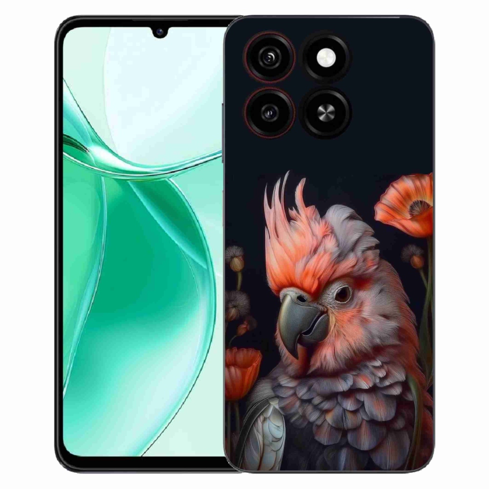 Gélový kryt mmCase na ZTE Blade A35 - papagáj kakadu vo farbách