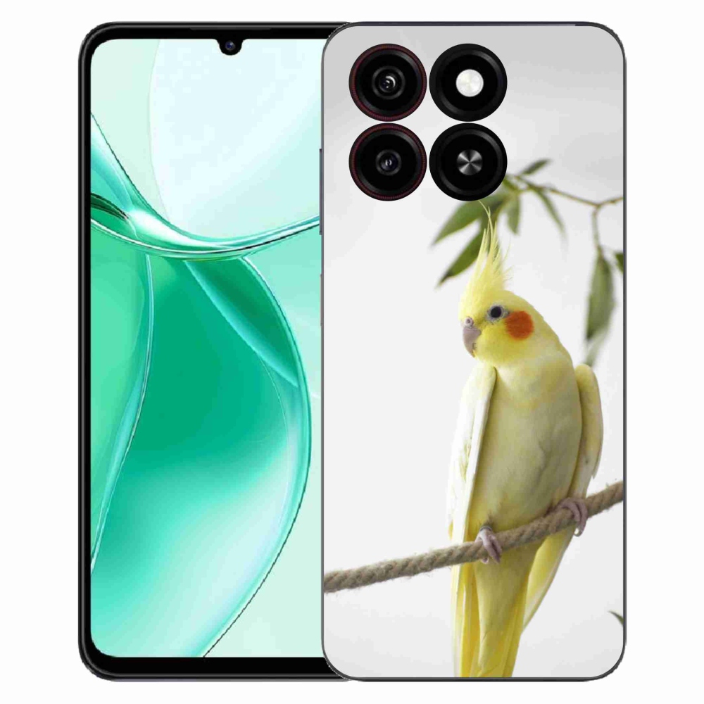 Gélový kryt mmCase na ZTE Blade A35 - papagáj korela chocholatá