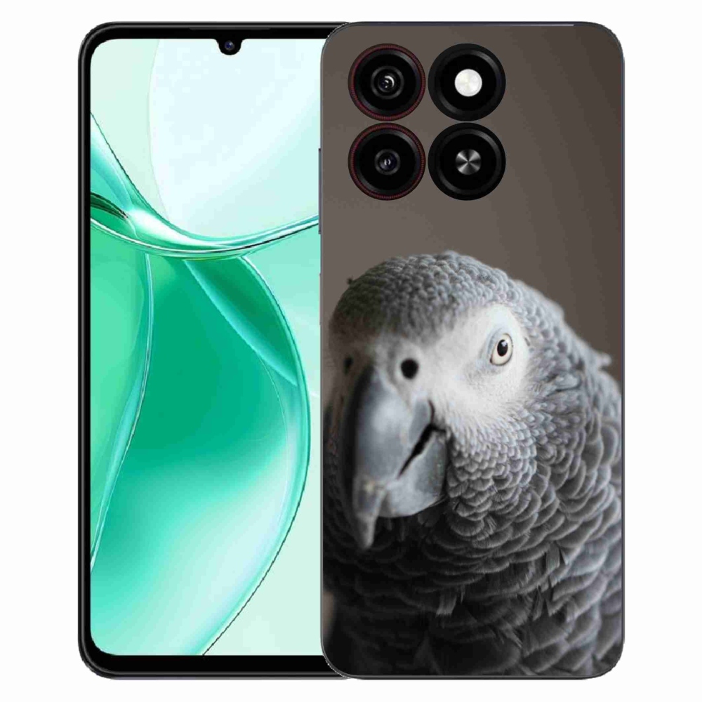 Gélový kryt mmCase na ZTE Blade A35 - papagáj žako 2