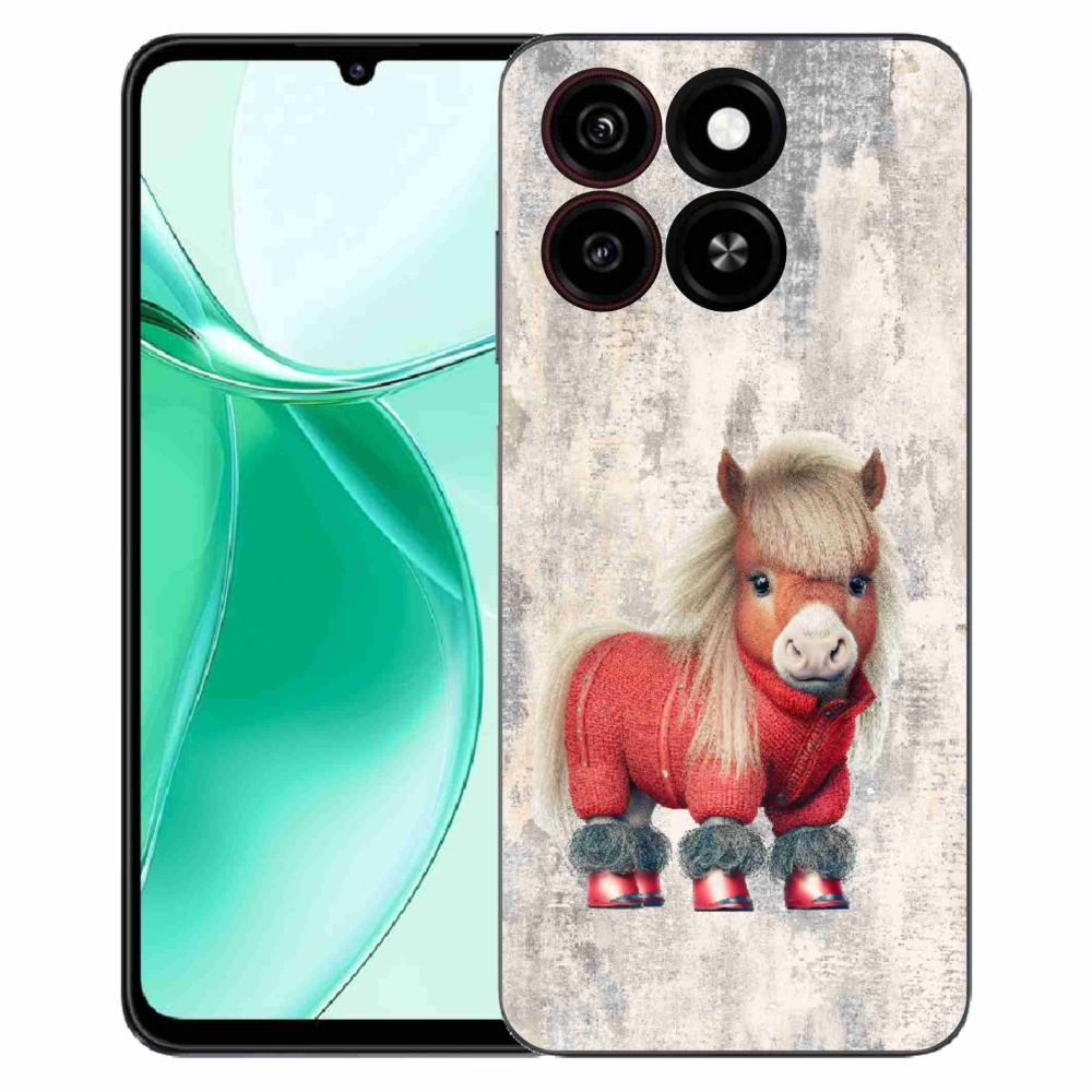 Gélový kryt mmCase na ZTE Blade A35 - poník vo svetri