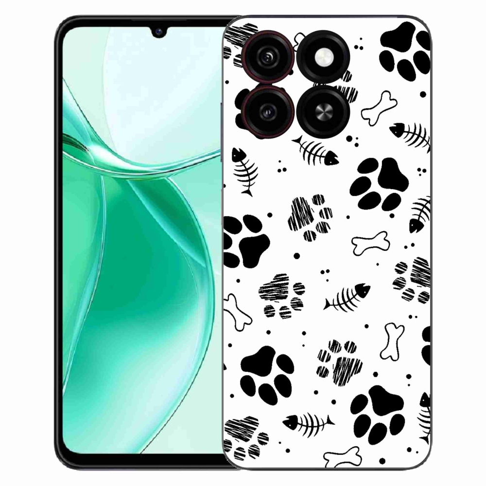 Gélový kryt mmCase na ZTE Blade A35 - psie labky 1