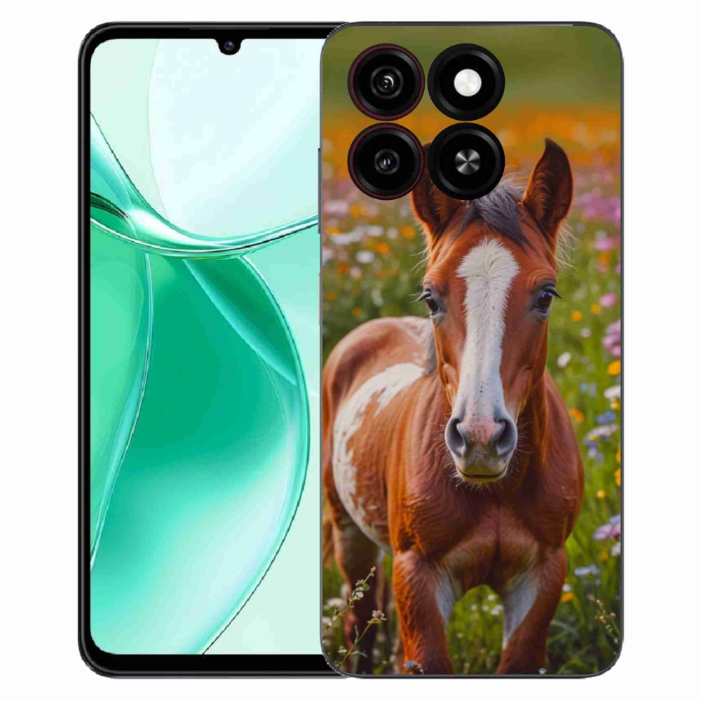Gélový kryt mmCase na ZTE Blade A35 - roztomilé žriebä
