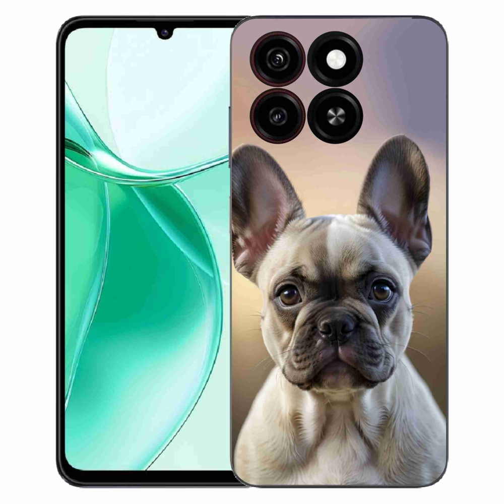 Gélový kryt mmCase na ZTE Blade A35 - roztomilý francúzsky buldoček