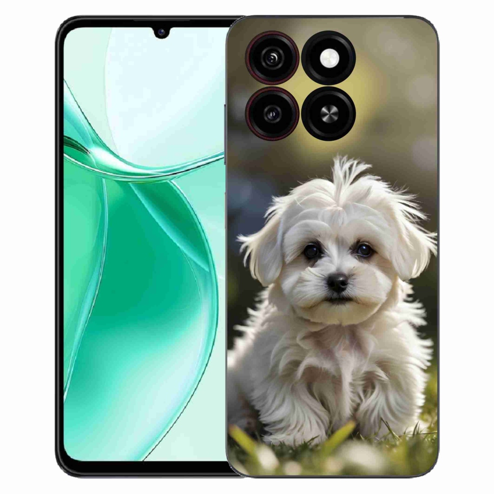 Gélový kryt mmCase na ZTE Blade A35 - roztomilý maltézsky psík