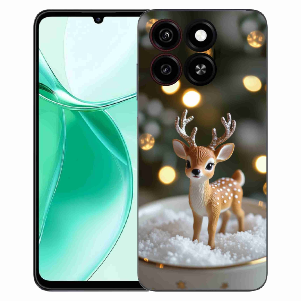 Gélový kryt mmCase na ZTE Blade A35 - roztomilý vianočný jeleň