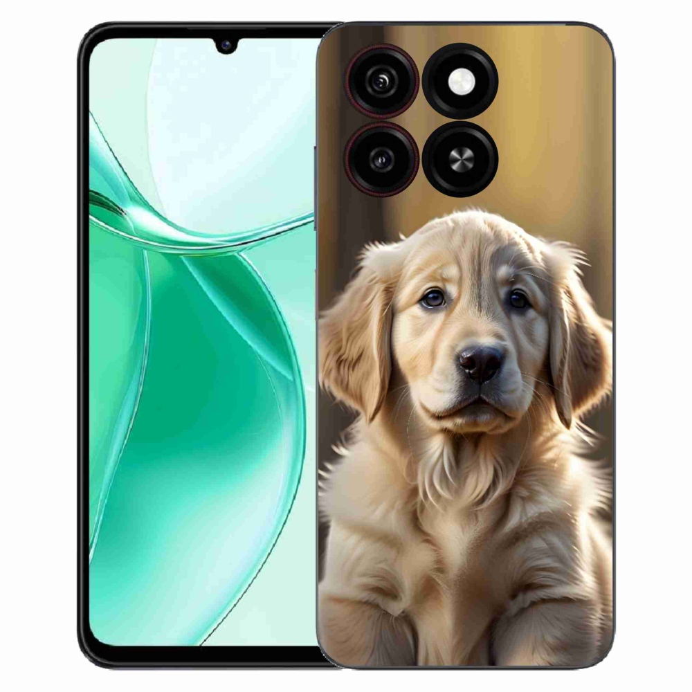 Gélový kryt mmCase na ZTE Blade A35 - roztomilý zlatý retriever