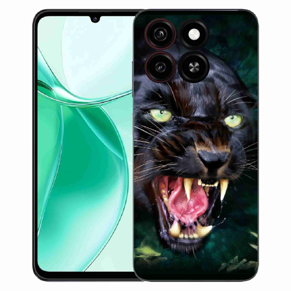 Gélový kryt mmCase na ZTE Blade A35 - rozzúrený čierny panter