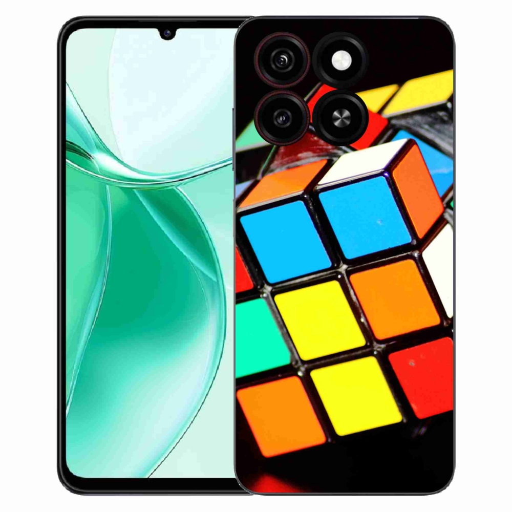 Gélový kryt mmCase na ZTE Blade A35 - rubikova kocka